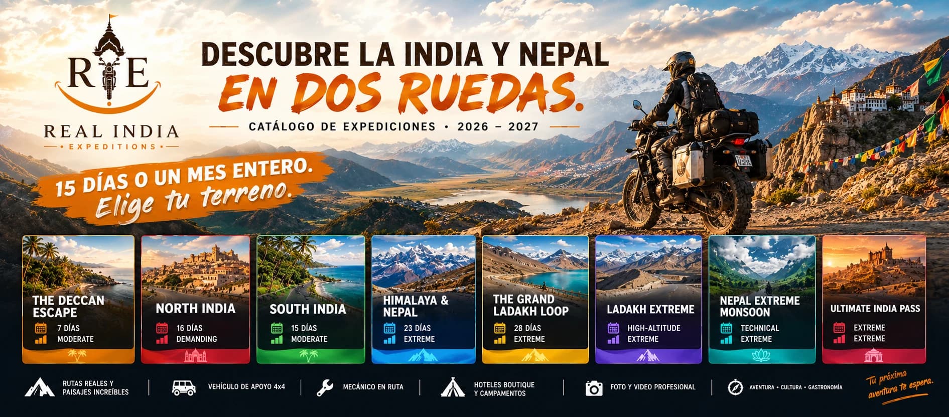 Real India Expeditions — Catálogo de Expediciones